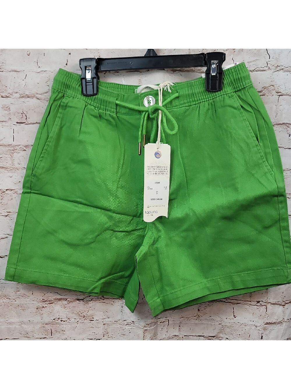 Laguna Green Men's Twill Shorts Small New Nwt